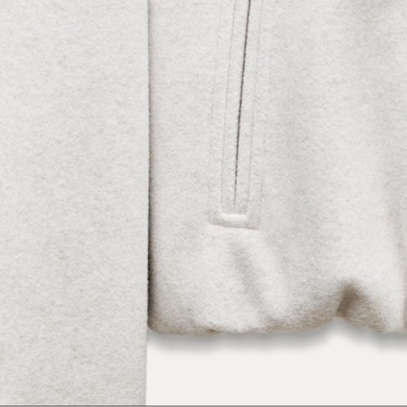 SOFT BOMBER JACKET ECRU - Picture 5 of 11